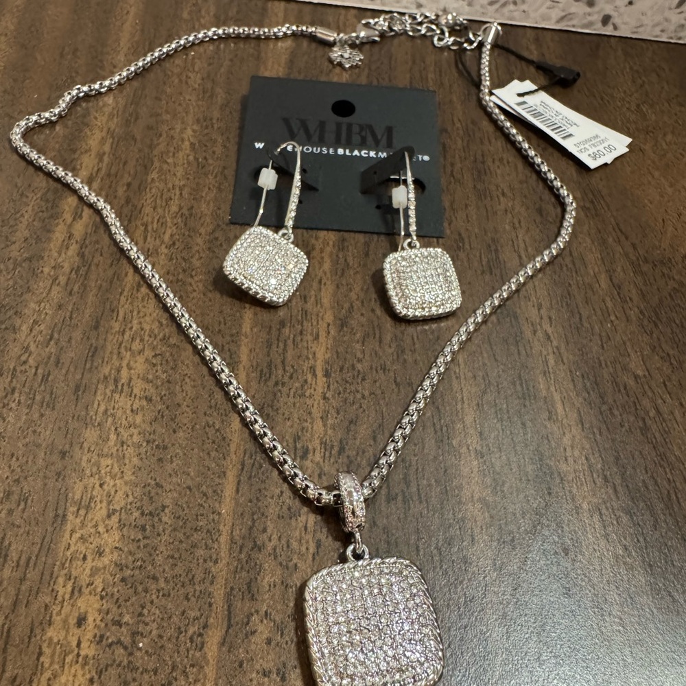 WHBM Necklace and earrings
